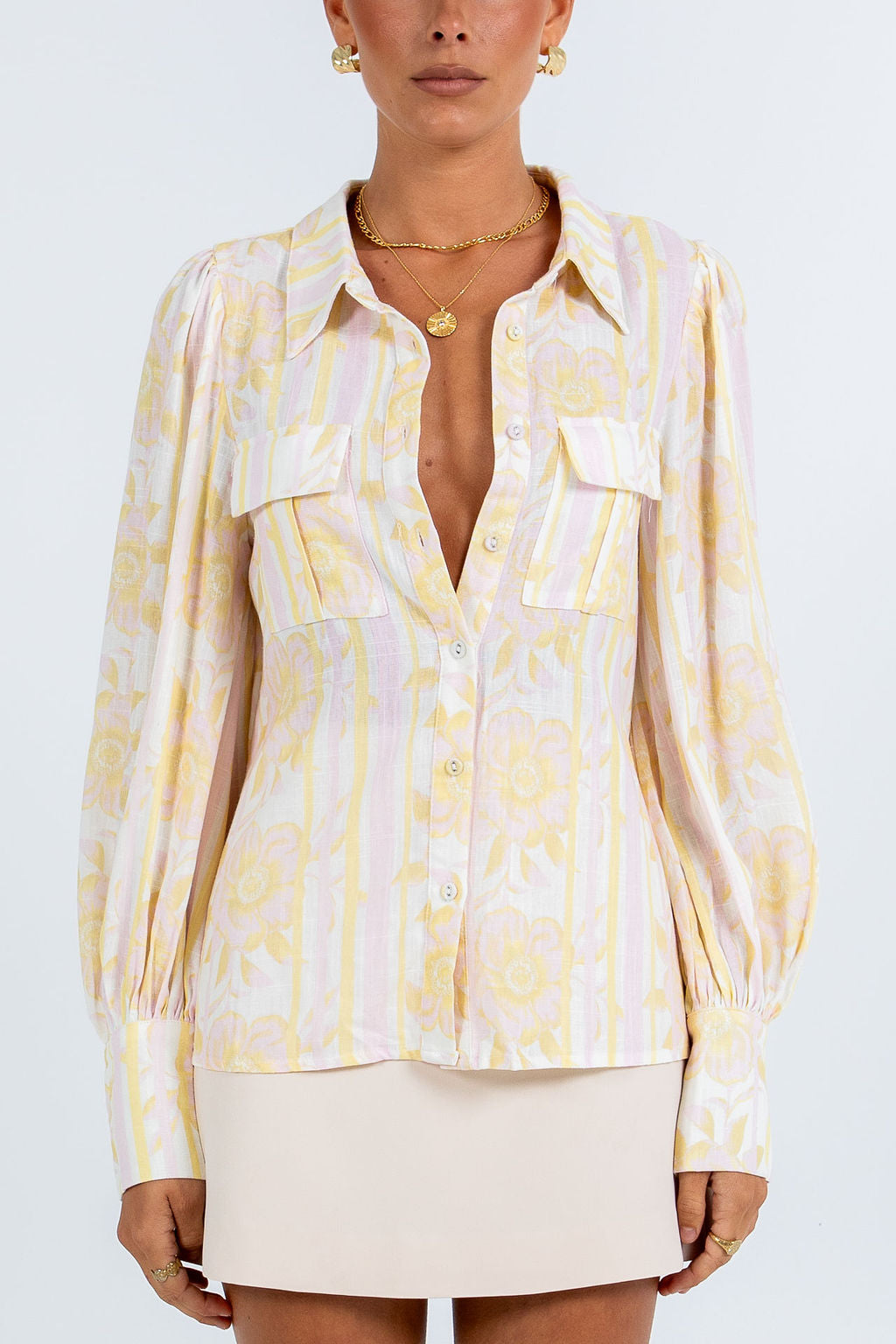 Bailee Shirt Lemon Floral