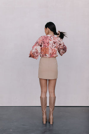 Haider Mini Skirt - Beige