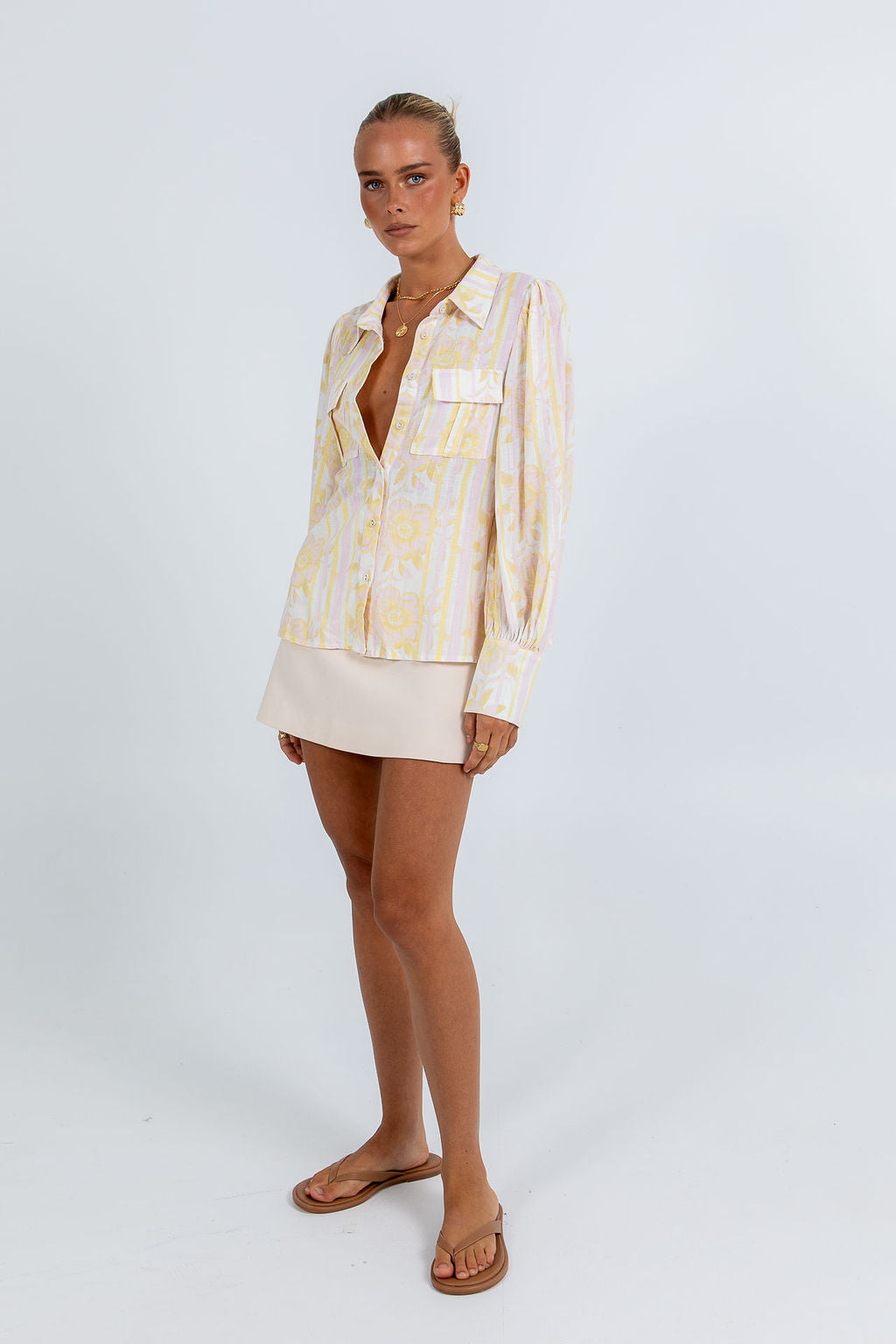 Bailee Shirt Lemon Floral