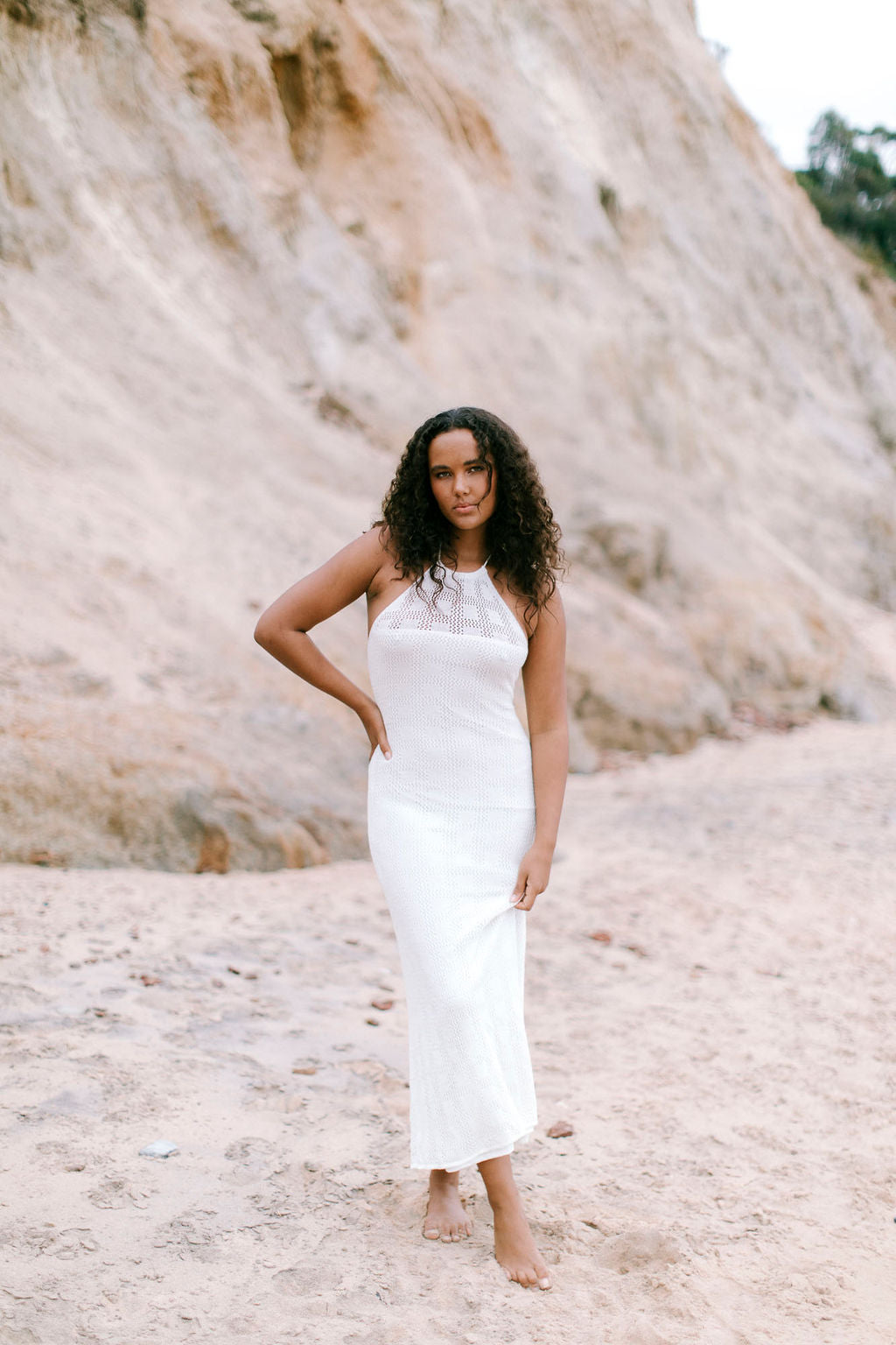 Laurah Dress Ivory Crochet