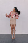 Haider Mini Skirt - Beige