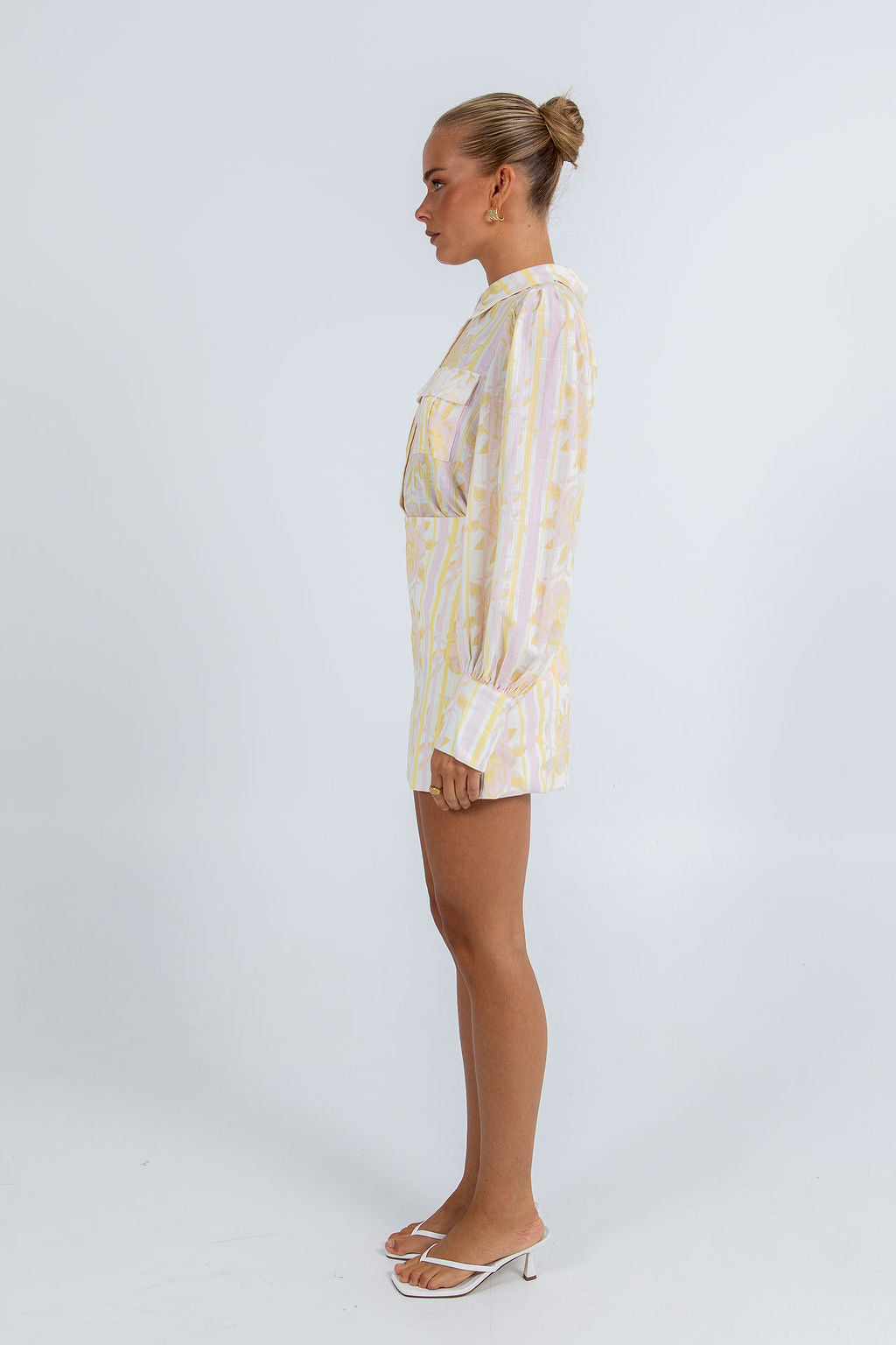 Urissa Mini Skirt Lemon Floral