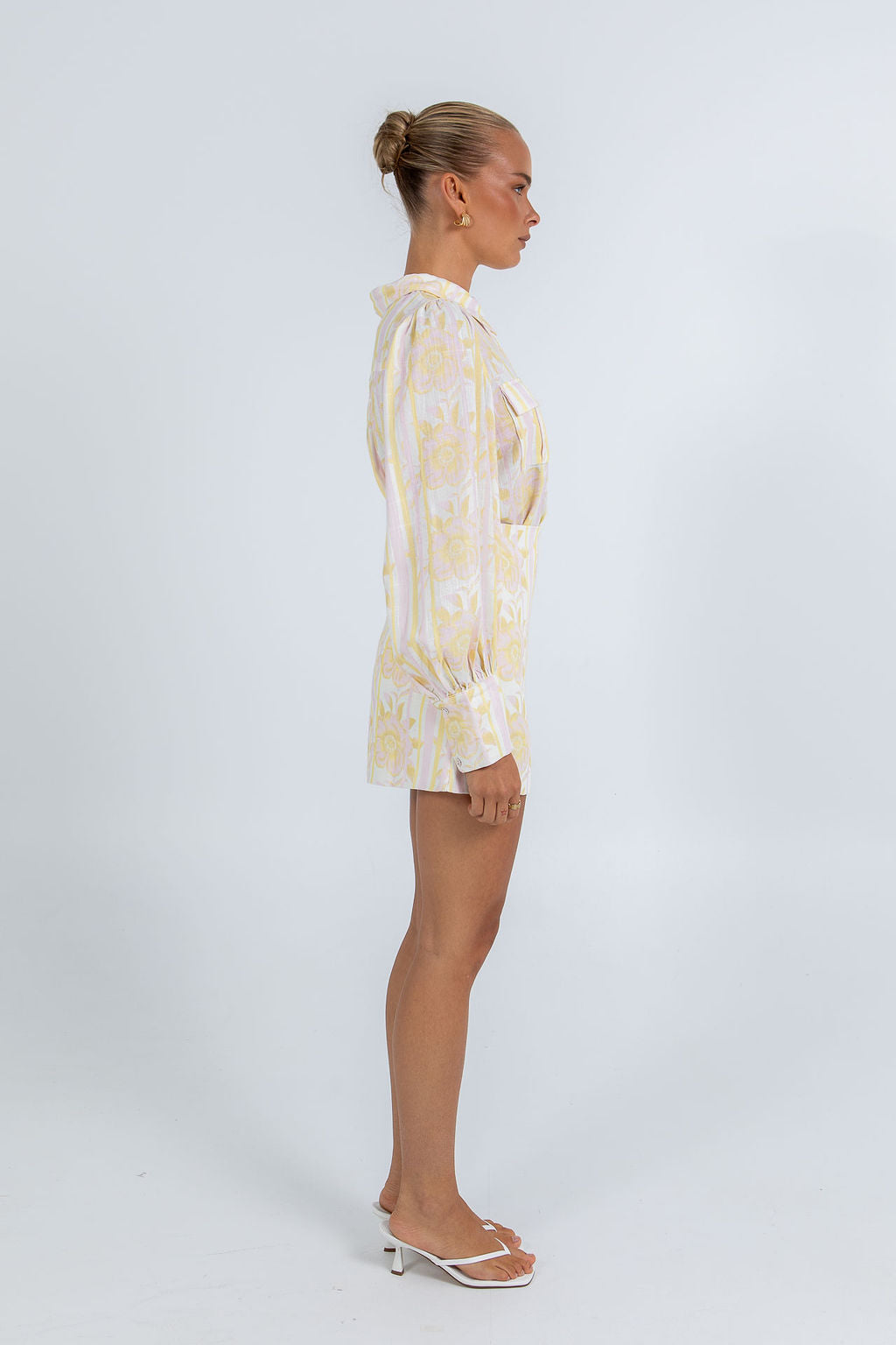 Urissa Mini Skirt Lemon Floral