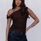 Qatie Top - Espresso Brown