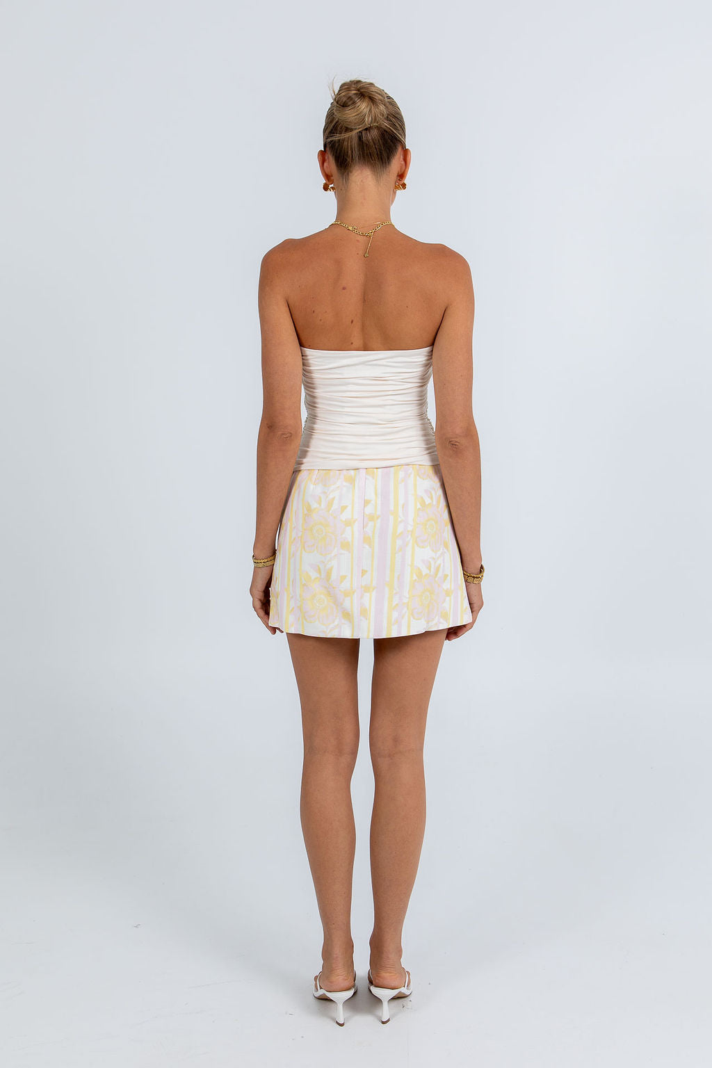 Urissa Mini Skirt Lemon Floral