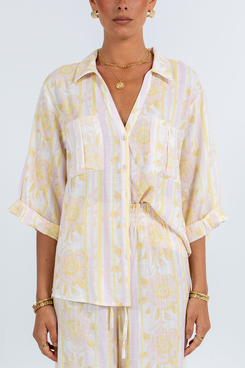 Delia Set Lemon Floral