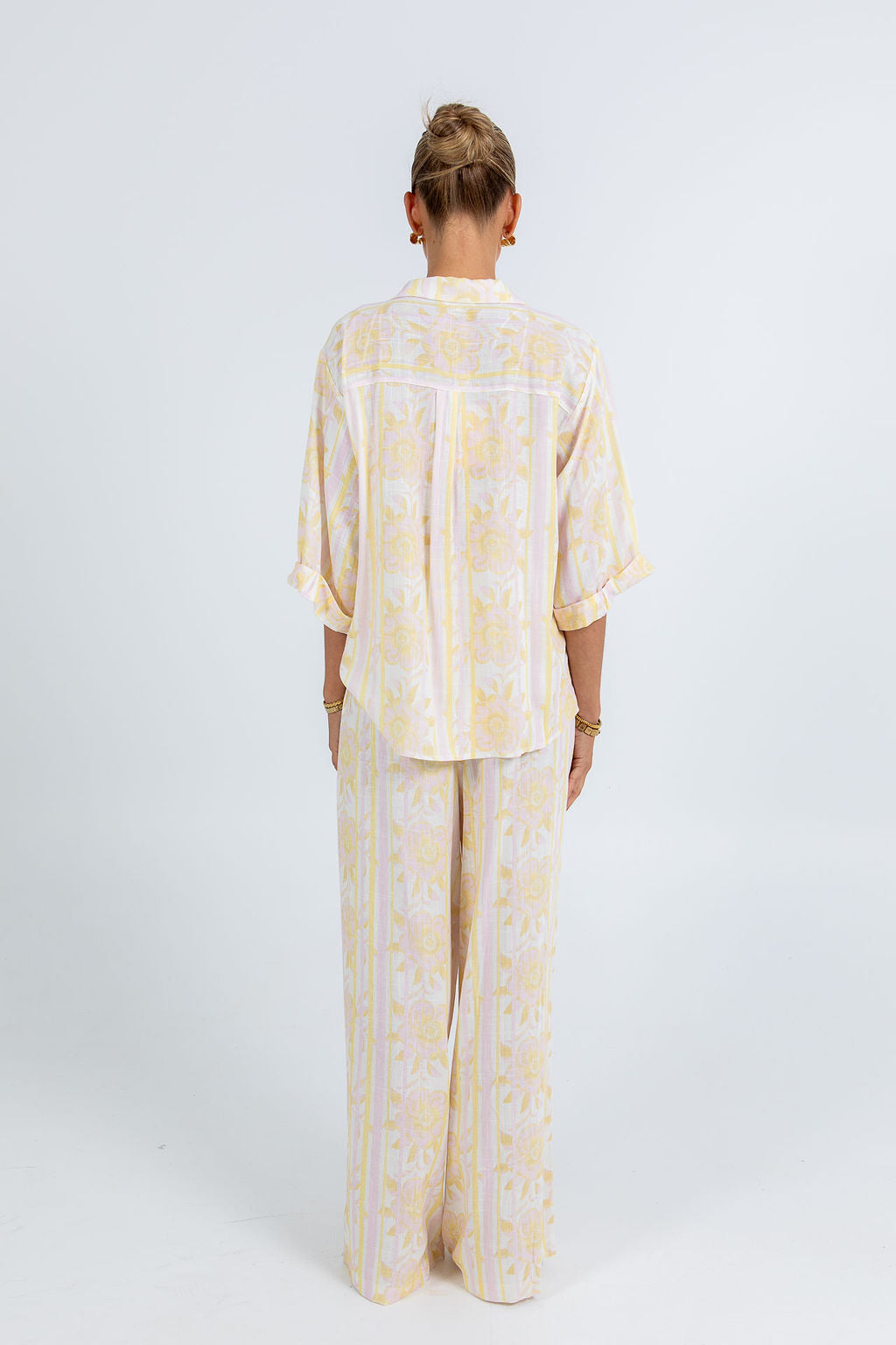 Delia Set - Lemon/Pink Floral