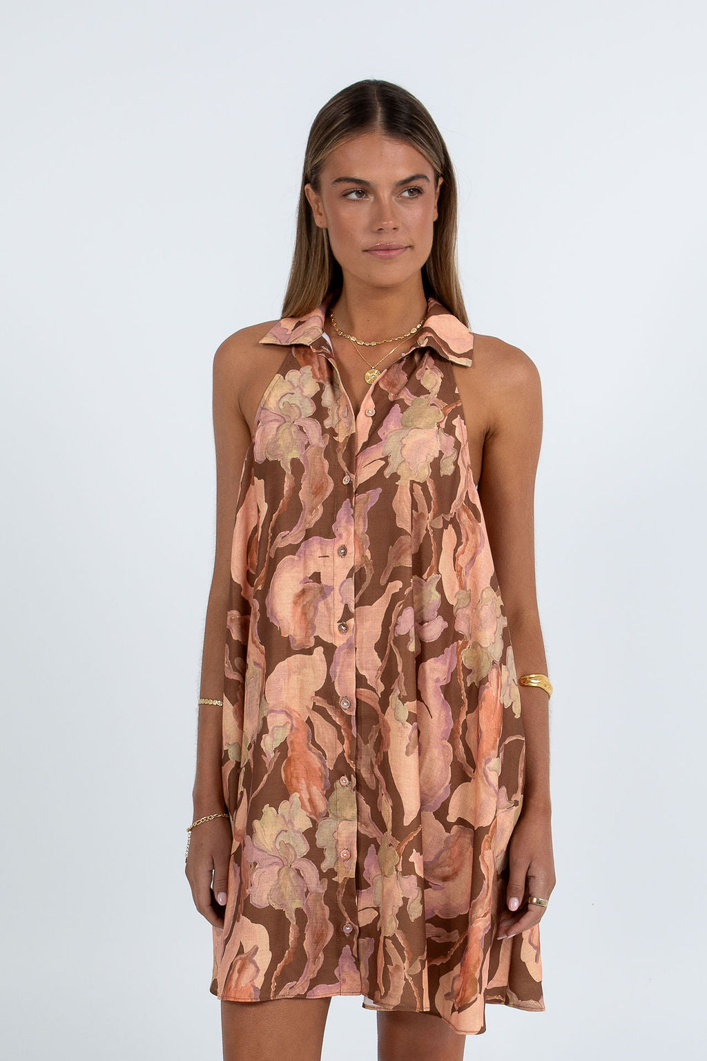 COMING SOON - Xali Swing Mini Dress - Daydream Print