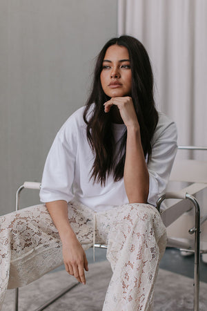 Ilsuo Pants - Cream Lace