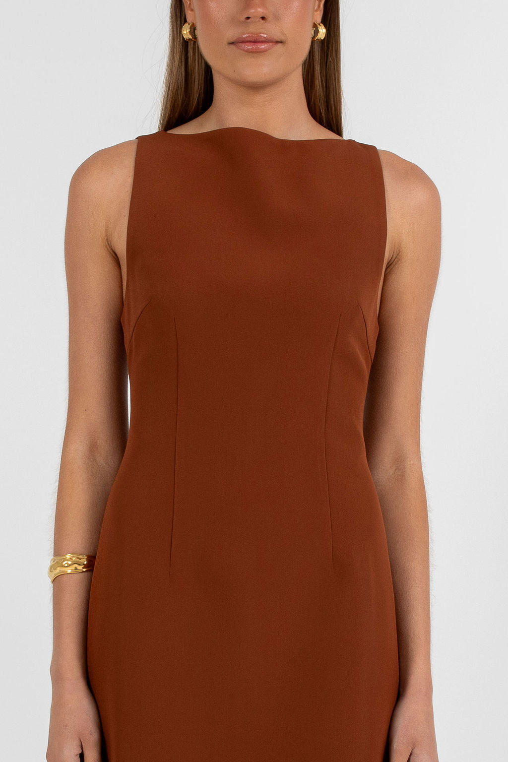 Natalia Mini Dress Brown