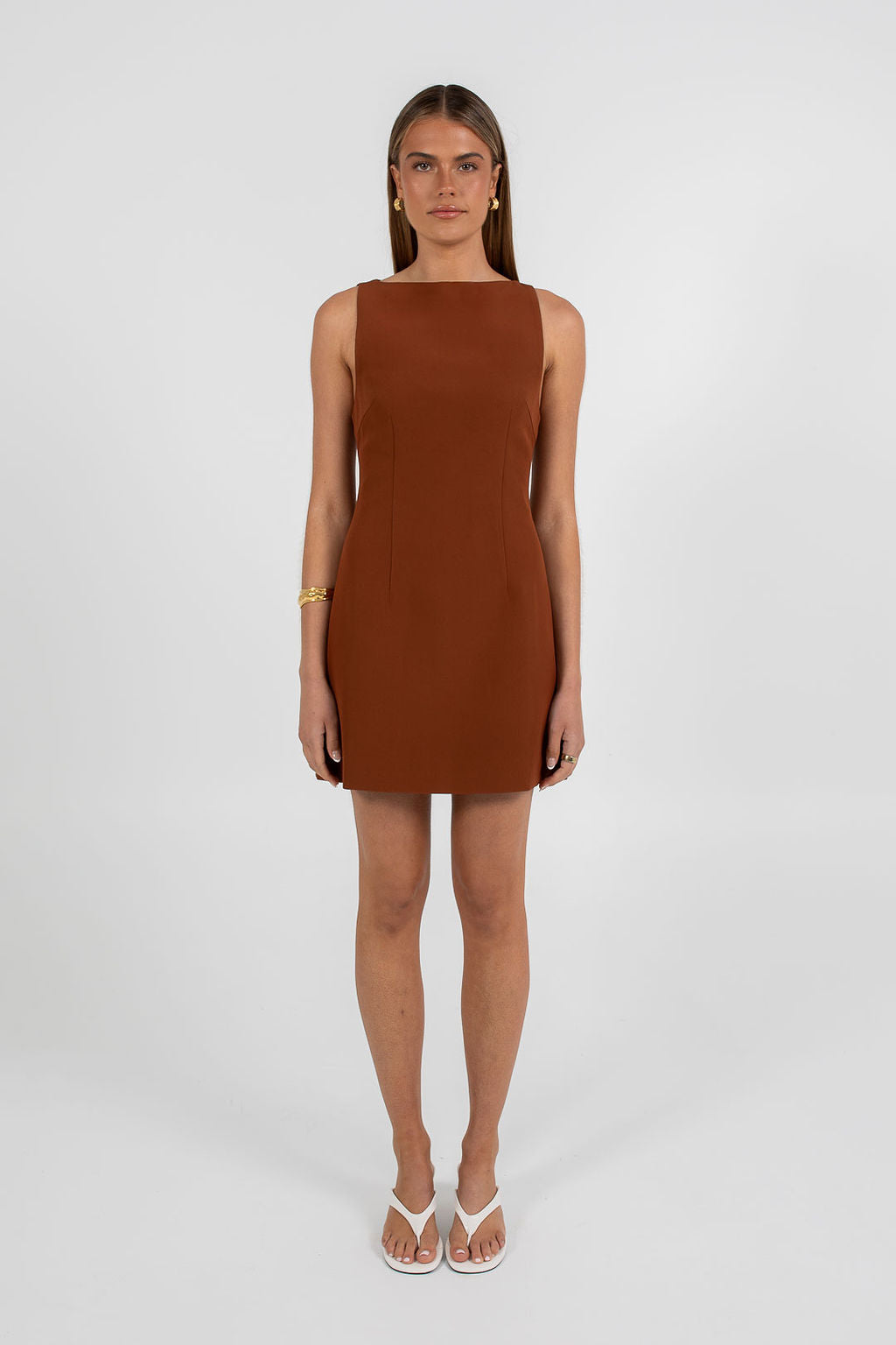 Natalia Mini Dress Brown