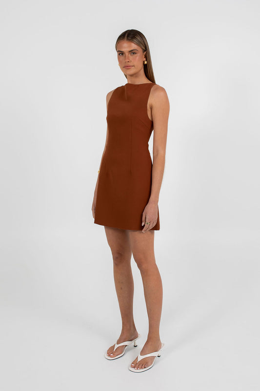 Natalia Mini Dress - Cinnamon