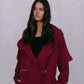 Sarah Trench Coat - Burgundy