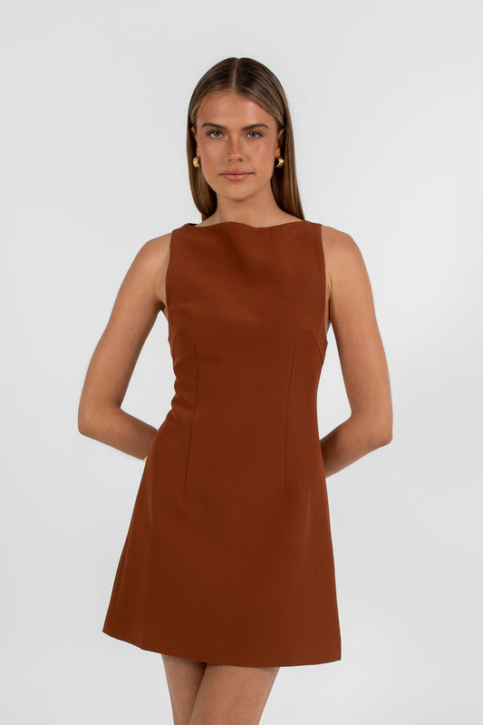 Natalia Mini Dress - Cinnamon