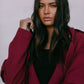 Sarah Trench Coat - Burgundy