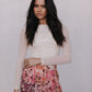 Stacey Long-sleeve Top - Bone Mesh