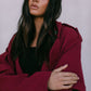 Sarah Trench Coat - Burgundy