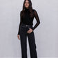 Dakitah Long-sleeve Top - Black Mesh