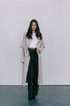 Sarah Trench Coat - Stone Grey