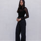 Dakitah Long-sleeve Top - Black Mesh