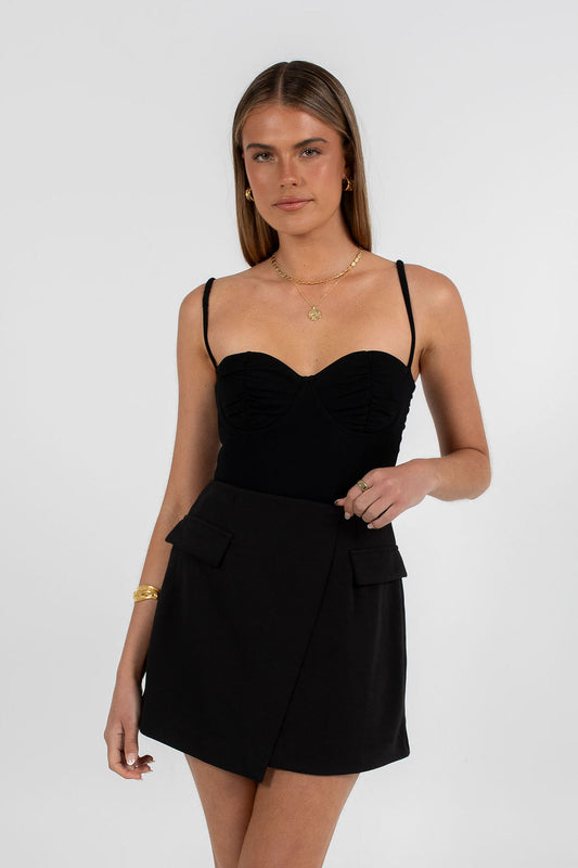 Azrah Mini Skirt - Black