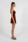 Azrah Mini Skirt - Chocolate Brown