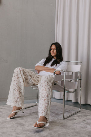 Ilsuo Pants - Cream Lace