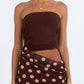 Bessina Maxi Dress - Chocolate/Mocha Polka Dot