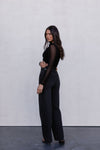 Dakitah Long-sleeve Top - Black Mesh