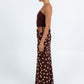 Bessina Maxi Dress - Chocolate/Mocha Polka Dot