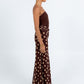 Bessina Maxi Dress - Chocolate/Mocha Polka Dot