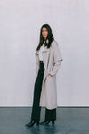 Sarah Trench Coat - Stone Grey