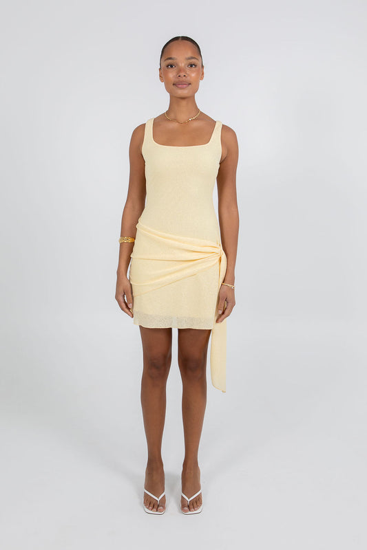 Neva Mini Dress - Lemon