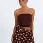 Bessina Maxi Dress - Chocolate/Mocha Polka Dot