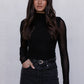 Dakitah Long-sleeve Top - Black Mesh