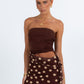 Bessina Maxi Dress - Chocolate/Mocha Polka Dot