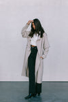 Sarah Trench Coat - Stone Grey