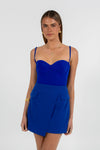 Azrah Mini Skirt - Cobalt Blue