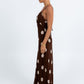 Isabelle Maxi Dress - Chocolate/Mocha Polka Dot