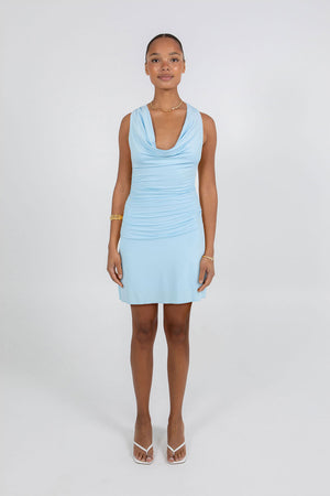 Flossie Mini Dress - Baby Blue