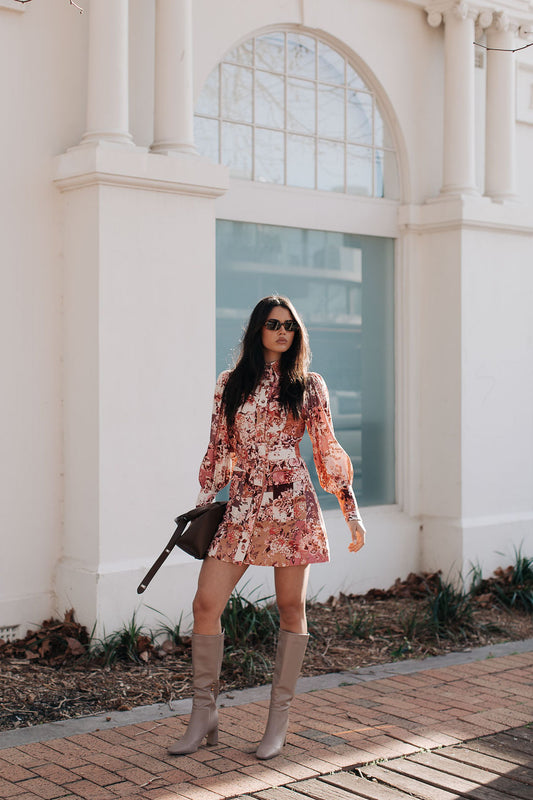 Jolanda Mini Dress - Fleur Print