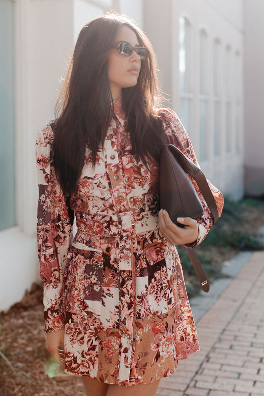 Jolanda Mini Dress - Fleur Print