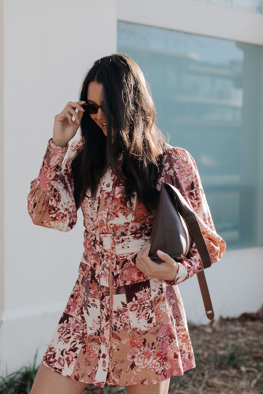 Jolanda Mini Dress - Fleur Print