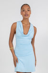 Flossie Mini Dress - Baby Blue