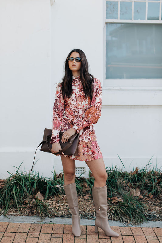 Jolanda Mini Dress - Fleur Print