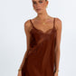 Hallie Midi Dress - Chocolate Brown