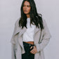 Sarah Trench Coat - Stone Grey