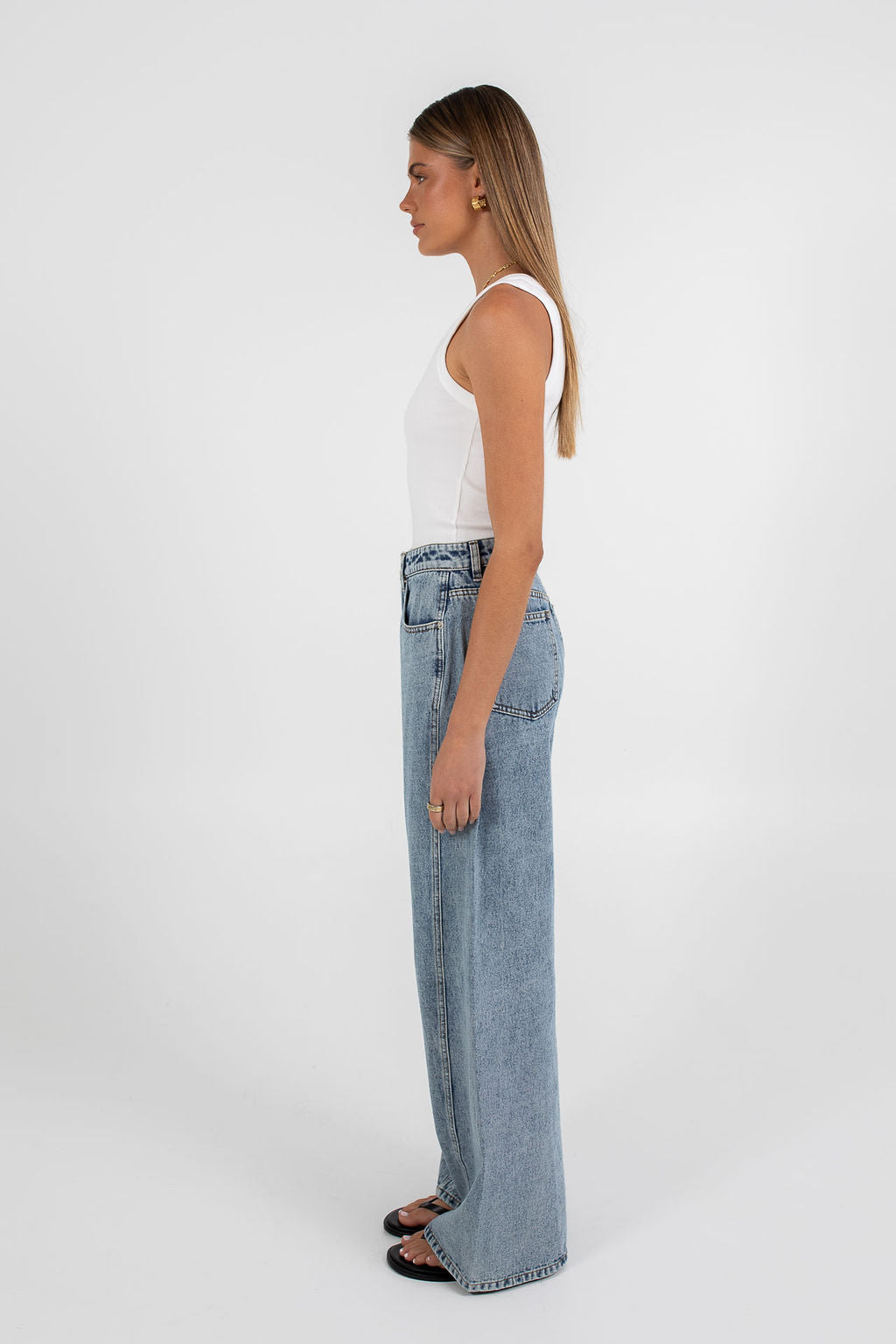 Elissa Baggy Jean Dark Mineral Wash