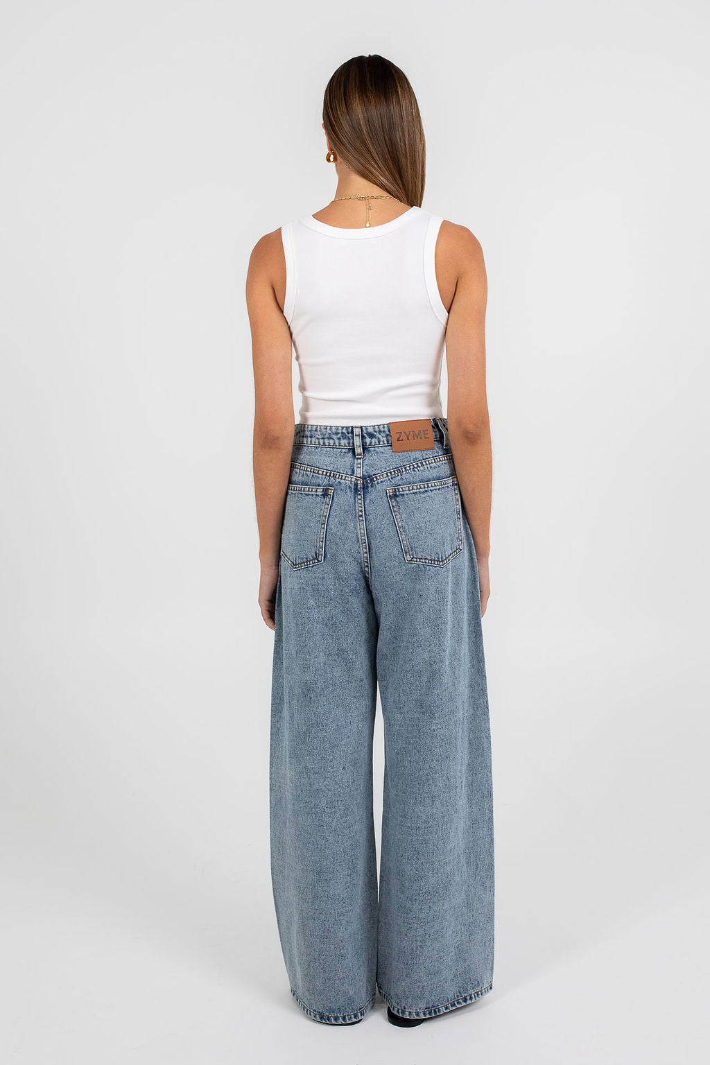 Elissa Baggy Jean Dark Mineral Wash