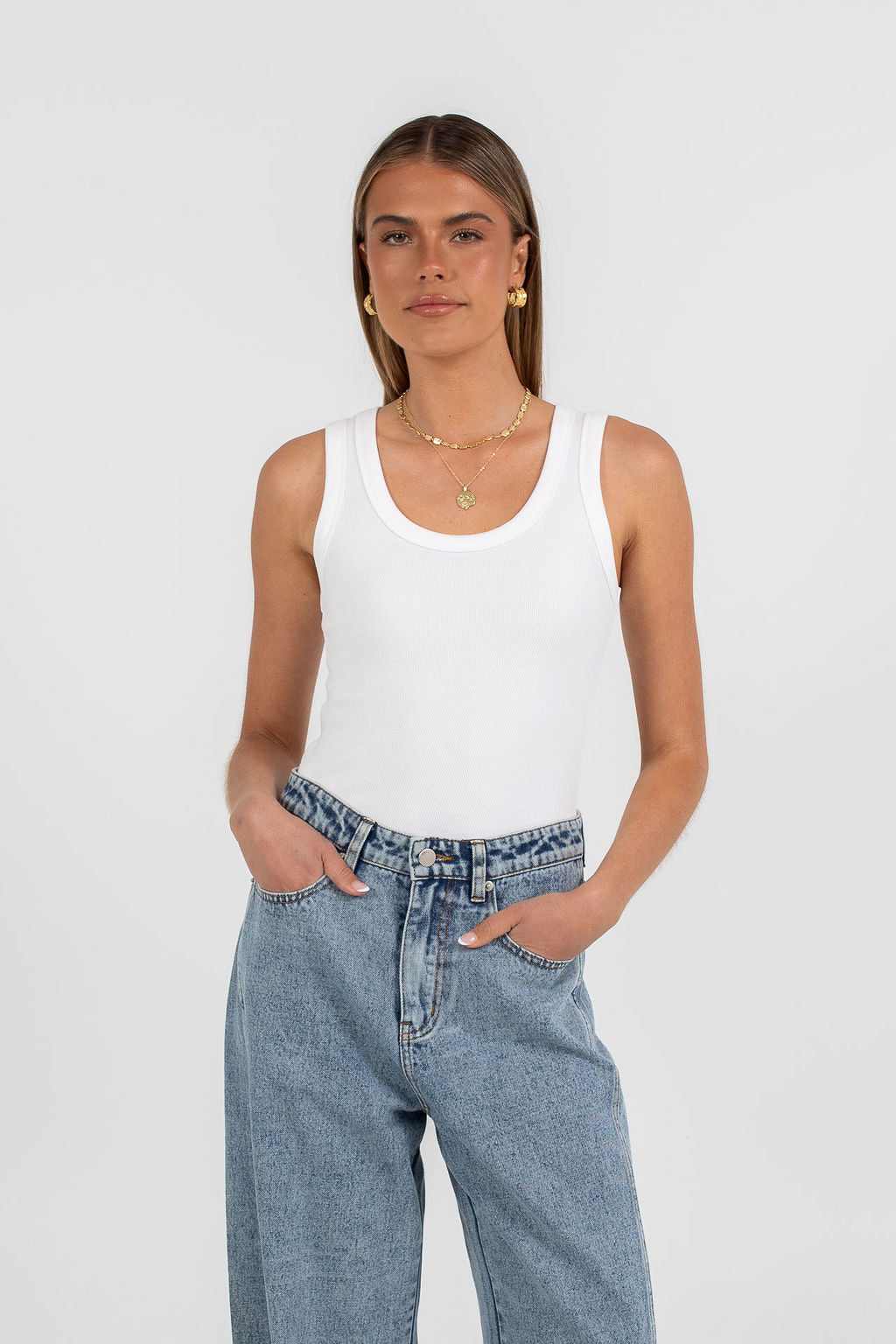 Elissa Baggy Jean Dark Mineral Wash